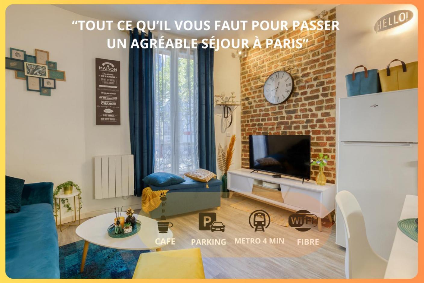 Apartmán Escale A Paris Metro & Parking Saint-Ouen  Exteriér fotografie